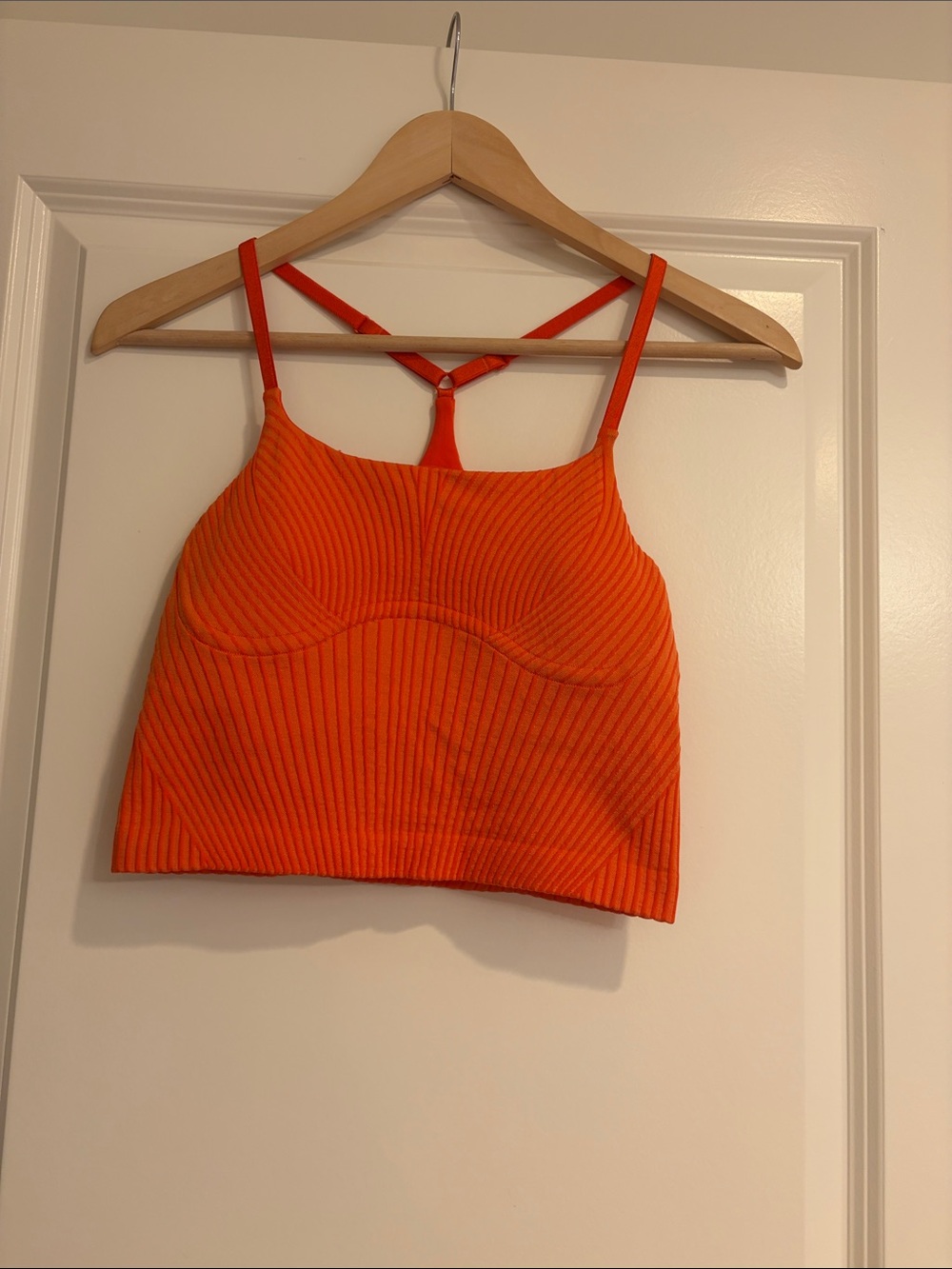 lululemon athletica Orange Ribbed Tank Top